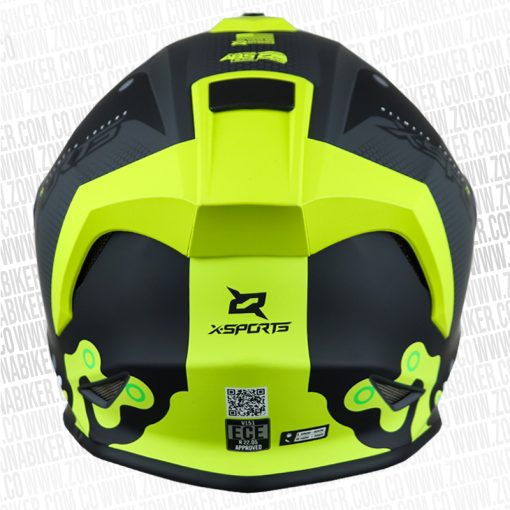 CASCO X SPORTS V151 ELEMENT GRIS AMARILLO 4 - ZONABIKER LA 21 6
