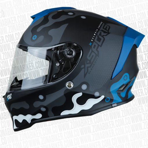 CASCO X SPORTS V151 ELEMENT GRIS AZUL 1 - ZONABIKER LA 21 3
