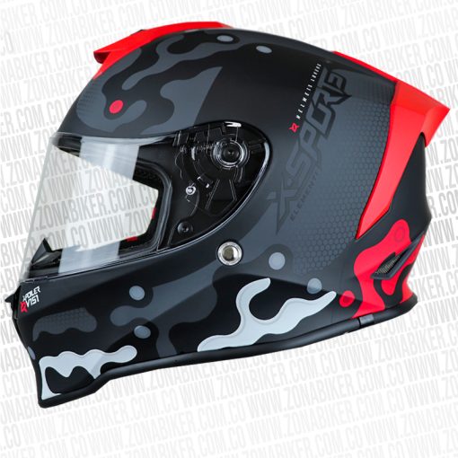 CASCO X SPORTS V151 ELEMENT GRIS ROJO 1 - ZONABIKER LA 21 3