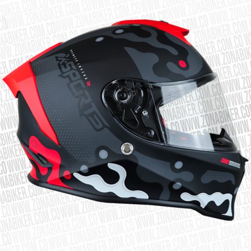 CASCO X SPORTS V151 ELEMENT GRIS ROJO 2 - ZONABIKER LA 21 4