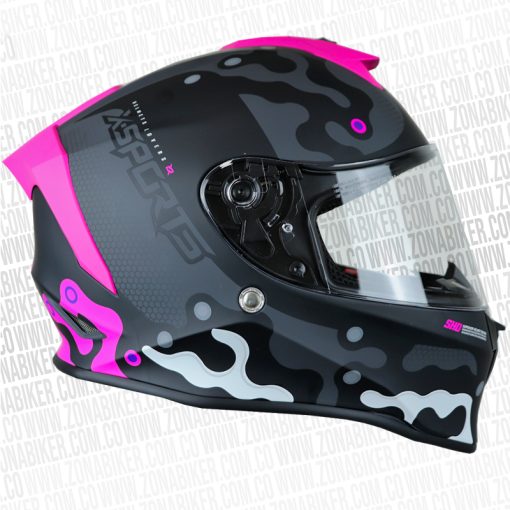 CASCO X SPORTS V151 ELEMENT GRIS ROSADO 2 - ZONABIKER LA 21 4