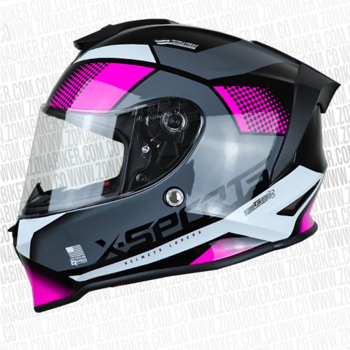 CASCO X SPORTS V151 LEXOT NEGRO ROSADO 1 - ZONABIKER LA 21 3