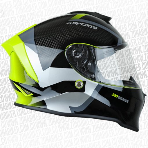 CASCO X SPORTS V151 ORGN NEGRO AMARILLO 2 2 - ZONABIKER LA 21 4