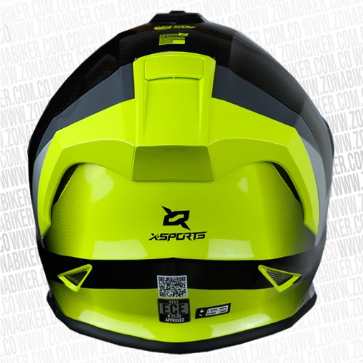 CASCO X SPORTS V151 ORGN NEGRO AMARILLO 4 - ZONABIKER LA 21 6