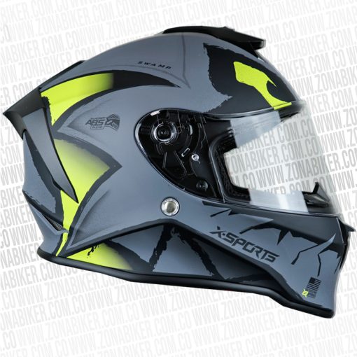 CASCO X SPORTS V151 SWAMP GRIS AMARILLO 2 1 - ZONABIKER LA 21 4