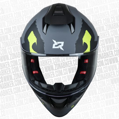 CASCO X SPORTS V151 SWAMP GRIS AMARILLO 3 - ZONABIKER LA 21 5