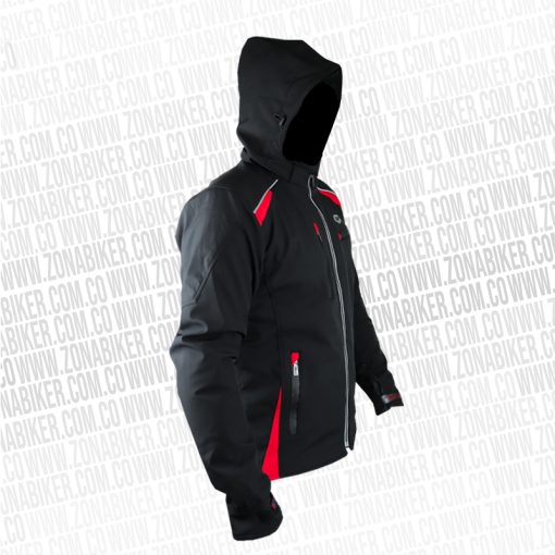 CHAQUETA AP CASUAL NEGRO ROJO 2 - ZONABIKER LA 21 4