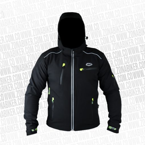 CHAQUETA AP CASUAL ZIPPER NEGRO NEON 1 1 - ZONABIKER LA 21 3