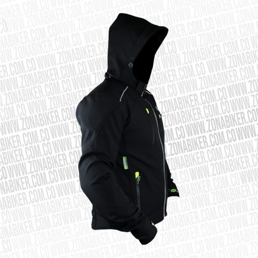 CHAQUETA AP CASUAL ZIPPER NEGRO NEON 2 - ZONABIKER LA 21 4