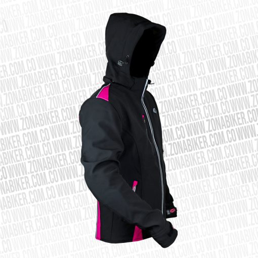 CHAQUETA AP ELLA CASUAL NEGRO FUCSIA 2 - ZONABIKER LA 21 4
