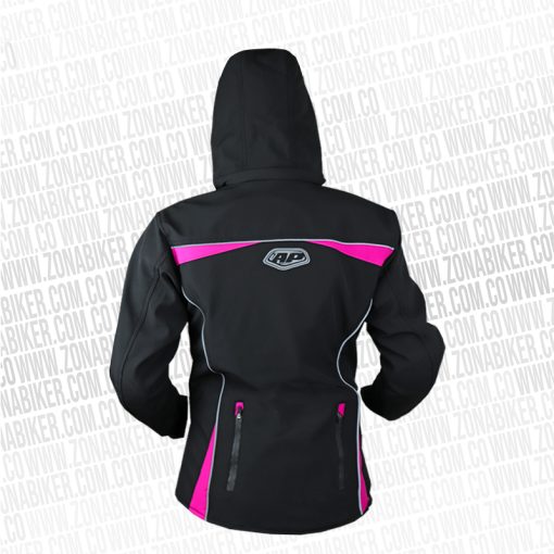 CHAQUETA AP ELLA CASUAL NEGRO FUCSIA 3 - ZONABIKER LA 21 5