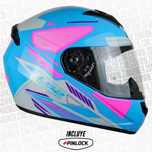 CASCO LS2 352 BETHA AZUL CANDY FUCSIA NEON 2 - ZONABIKER LA 21 4