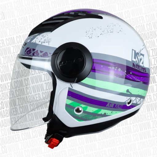 CASCO LS2 562 AIRFLOW RONNIE BLANCO MORADO NEON 1 - ZONABIKER LA 21 3