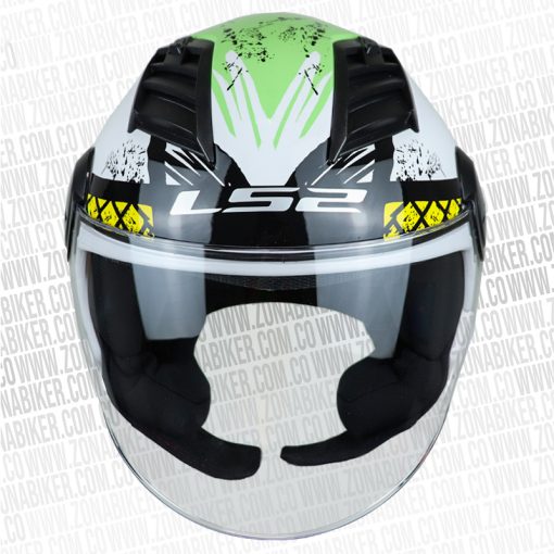 CASCO LS2 562 AIRFLOW RONNIE BLANCO VERDE NEON 3 - ZONABIKER LA 21 5