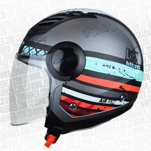 CASCO LS2 562 AIRFLOW RONNIE PLATEADO AZUL 1 - ZONABIKER LA 21 3