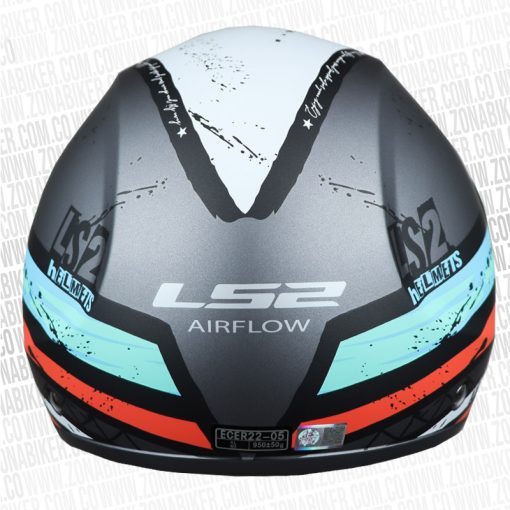 CASCO LS2 562 AIRFLOW RONNIE PLATEADO AZUL 4 - ZONABIKER LA 21 6
