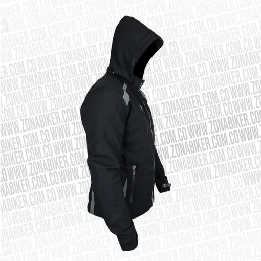 CHAQUETA AP CASUAL PROTEC NEGRO GRIS 2 - ZONABIKER LA 21 4