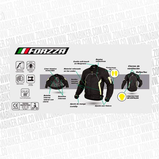 CHAQUETA FZZ ST MAXTEC ASSEN NEGRO 4 - ZONABIKER LA 21 6