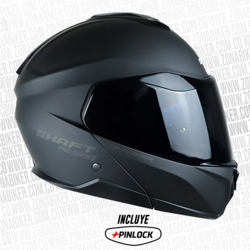Casco Shaft Pro 4100Dv Solid Negro Visor Smoke 2 - ZONABIKER LA 21 4