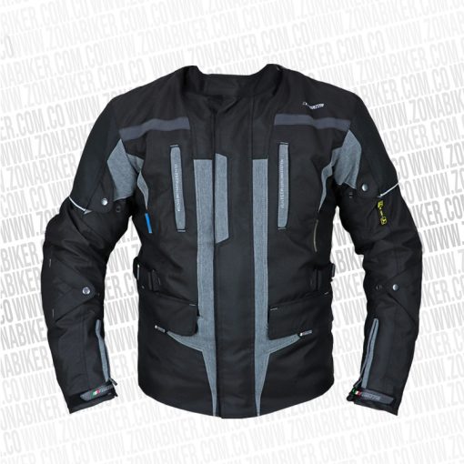 Chaqueta Forza Touring Montmelo Negro Gris 1 - ZONABIKER LA 21 3
