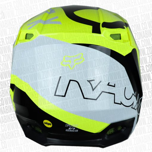 Casco Fox V1 Skew Flox Amarillo 4 - ZONABIKER LA 21 6