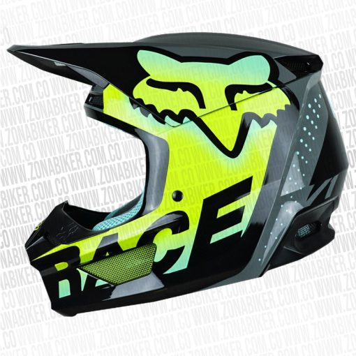 Casco Fox V1 Trice Teal 1 - ZONABIKER LA 21 3