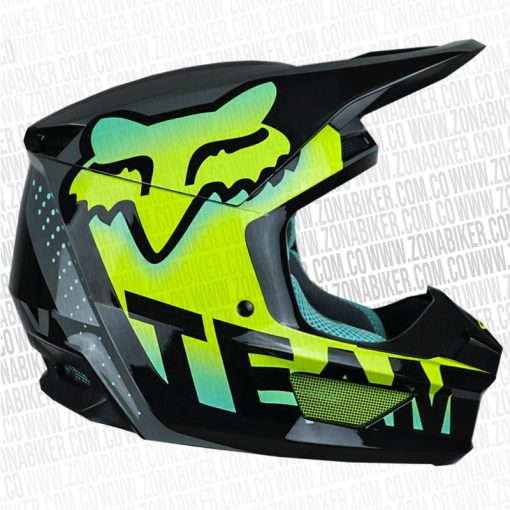 Casco Fox V1 Trice Teal 2 - ZONABIKER LA 21 4