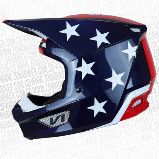 Casco Fox V1 Ultra Rojo Azul 1 - ZONABIKER LA 21 3