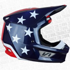 Casco Fox V1 Ultra Rojo Azul 2 - ZONABIKER LA 21 8