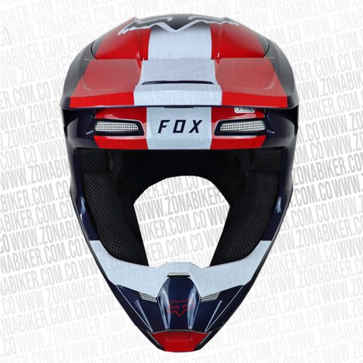 Casco Fox V1 Ultra Rojo Azul 3 - ZONABIKER LA 21 5