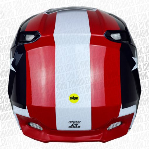 Casco Fox V1 Ultra Rojo Azul 4 - ZONABIKER LA 21 6