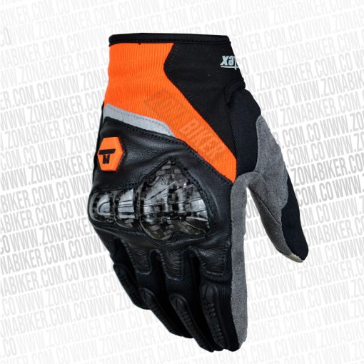 Guante Prot Mto 30 Negro Naranja 1 - ZONABIKER LA 21 3