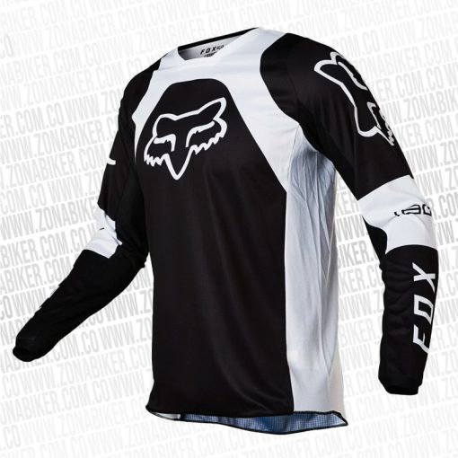 Jersey Fox 180 Lux Blanco Negro 1 - ZONABIKER LA 21 3