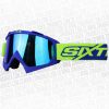 Lentes Cross Shaft 16 Evo Azul Amarillo Visor Iridium Azul - ZONABIKER LA 21 2