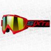 Lentes Cross Shaft 16 Evo Rojo Visor Iridium Dorado - ZONABIKER LA 21 1