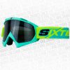 Lentes Cross Shaft 16 Evo Turquesa Amarillo Visor Smoke - ZONABIKER LA 21 2