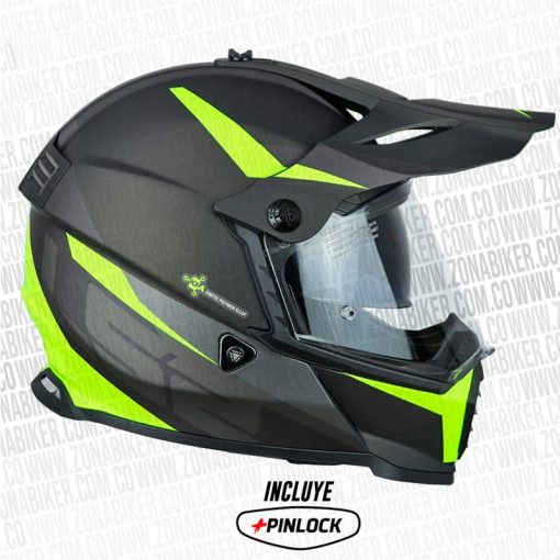 Casco Ls2 Mx436 Pioneer Router Amarillo Neon 2 - ZONABIKER LA 21 3