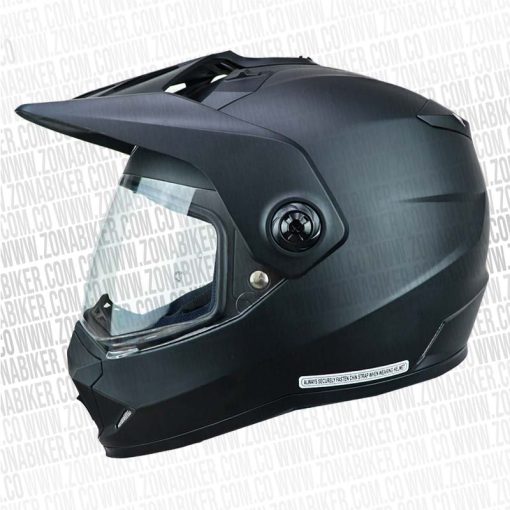 Casco Hjc Ds X1 Solid Plano Negro 1 - ZONABIKER LA 21 3