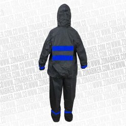 Impermeable Silicona Delatex Negro Azul 2 - ZONABIKER LA 21 5