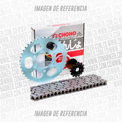 Kit De Arrastre Choho Suzuki Best 4h 428h 120 Pt35 Pd14 Cadena Negra Reforzada - ZONABIKER LA 21 3