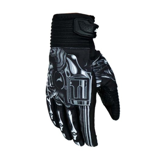 Guantes Shaft Stunt Gang Negro Blanco - ZONABIKER LA 21 3