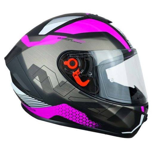Casco Nzi Trendy Metal Negro Morado 2 - ZONABIKER LA 21 4