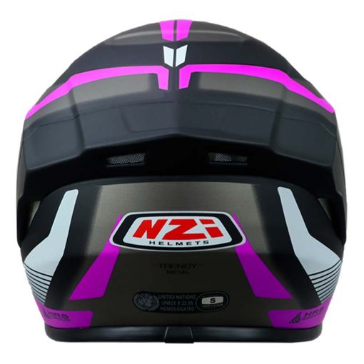 Casco Nzi Trendy Metal Negro Morado 4 - ZONABIKER LA 21 6
