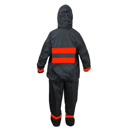 Impermeable Silicona Delatex Negro Naranja 2 - ZONABIKER LA 21 4