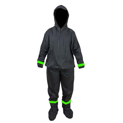 Impermeable Silicona Delatex Negro Verde Neon 1 - ZONABIKER LA 21 3