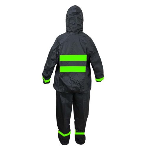 Impermeable Silicona Delatex Negro Verde Neon 2 - ZONABIKER LA 21 4