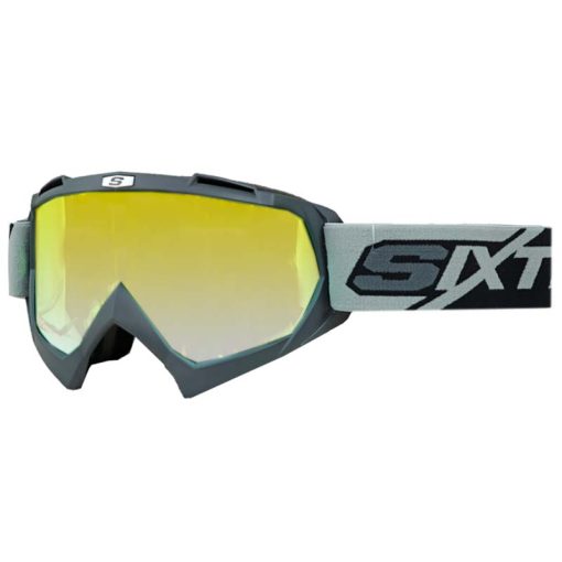 Lentes Cross Shaft 16 Evo Gris Visor Iridium Dorado - ZONABIKER LA 21 3