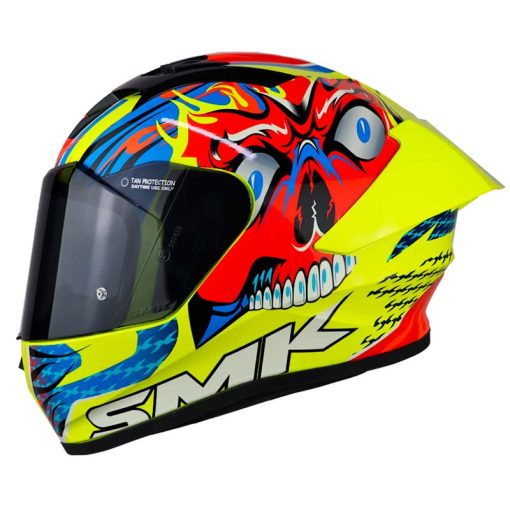 Casco Smk Stellar Skull Amarillo 1 - ZONABIKER LA 21 3