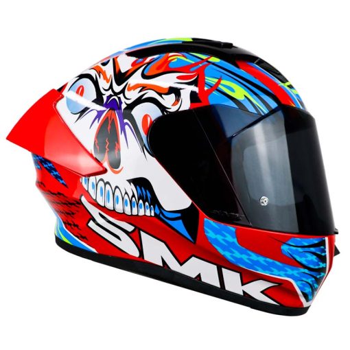 Casco Smk Stellar Skull Azul Rojo 2 - ZONABIKER LA 21 4