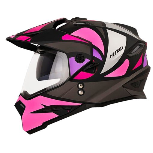 Casco Hro Mx 330Dv Net Fucsia Neon 1 - ZONABIKER LA 21 3